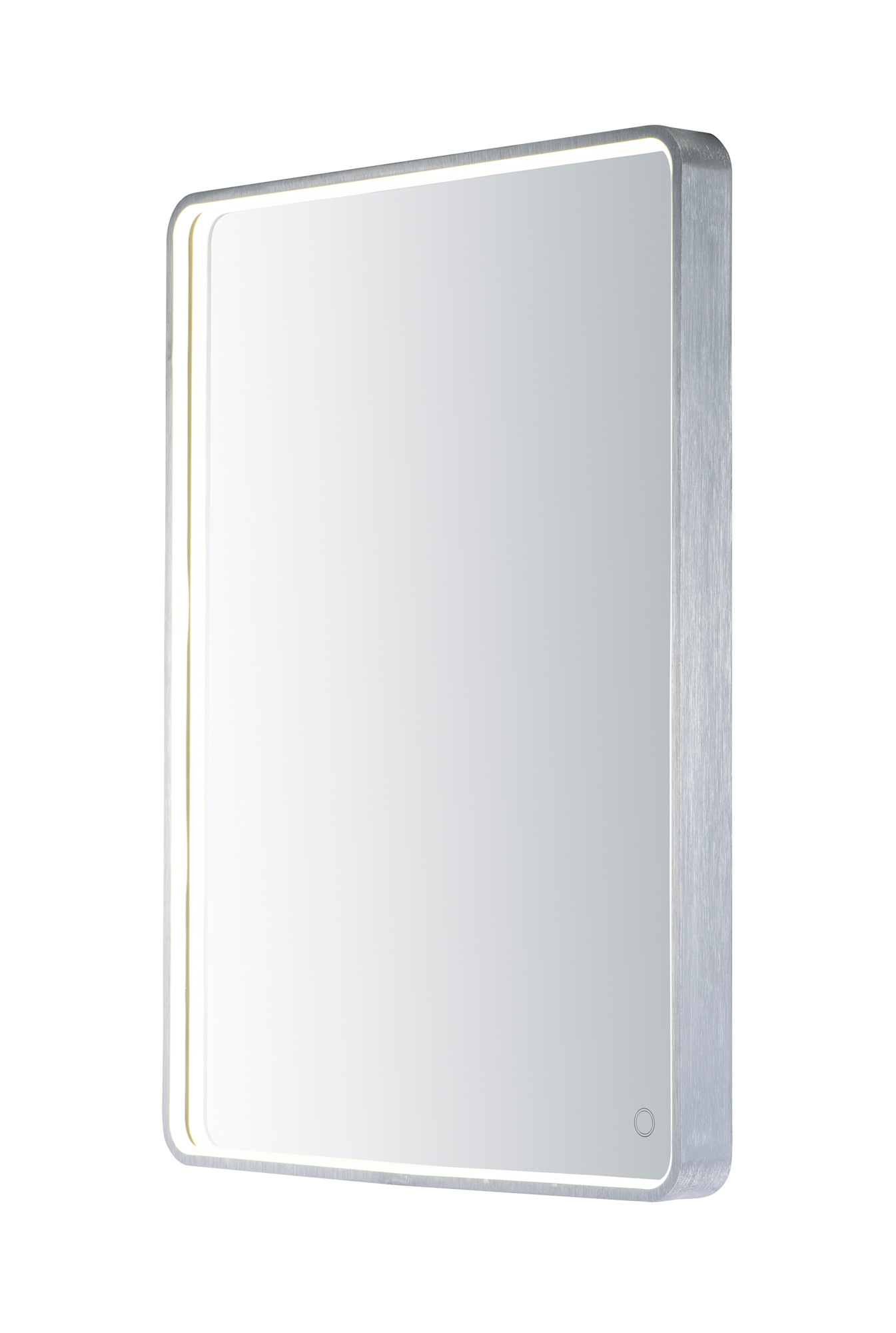 Photos - Bathroom Mirror ET2 E42014-90 Mirror 23-3/4" W x 31-1/2" H Contemporary Rectangular Metal Framed Bathroom Wall Mirror with LED Lighting Brus