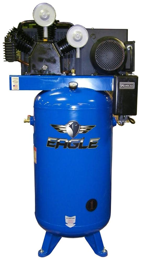 Photos - Air Compressor Eagle 7180V2-MS 7.5 HP 80 Gal 175 Max PSI 24.6 CFM Two-Stage Stationary Electric  Reciprocating Air Co (208 230 Volt 1 Phase)
