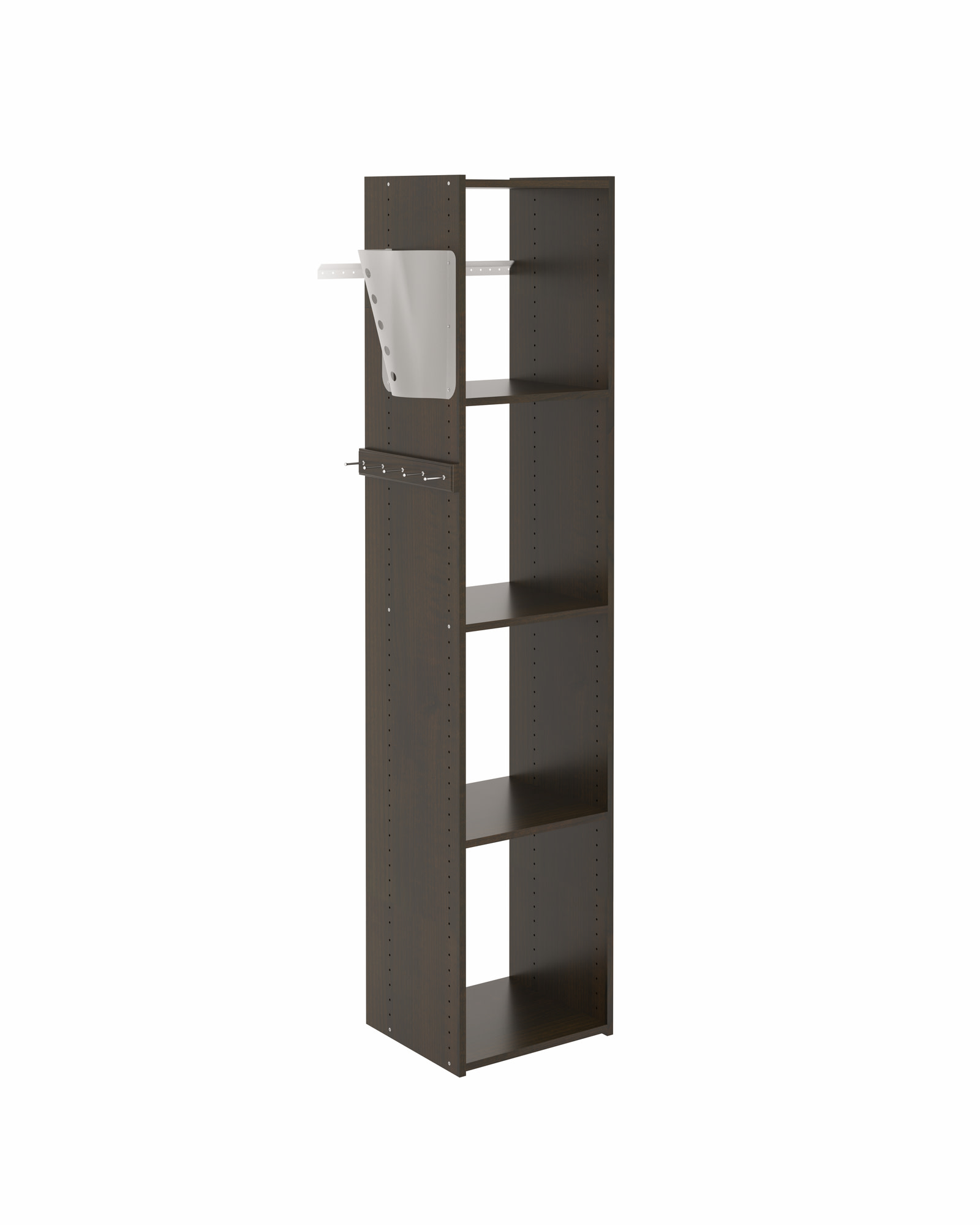 Easy Track 680103 15-5/8 Inch Wide Utility Tower Kit for Closet System Truffle Storage and Organization Closet Organizers Closet Systems