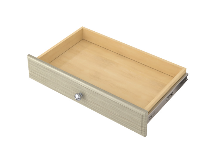 Easy Track RD04 4 Inch Tall Deluxe Drawer for Easy Track Closet System Weathered Grey Closet Organizers Accessories and Parts Closet System Components