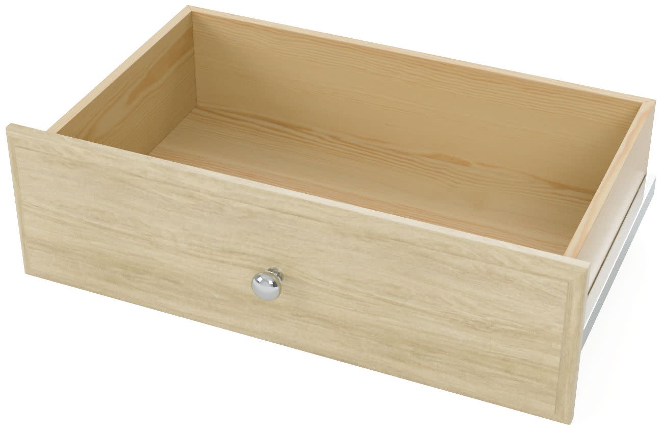 Easy Track RD08 8 Inch Tall Deluxe Drawer for Easy Track Closet System Honey Blonde Closet Organizers Accessories and Parts Closet System Components