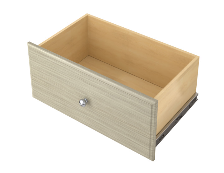 Easy Track RD12 12 Inch Tall Deluxe Drawer for Easy Track Closet System Weathered Grey Closet Organizers Accessories and Parts Closet System