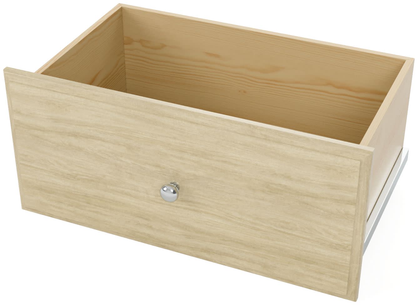Easy Track RD12 12 Inch Tall Deluxe Drawer for Easy Track Closet System Honey Blonde Closet Organizers Accessories and Parts Closet System Components