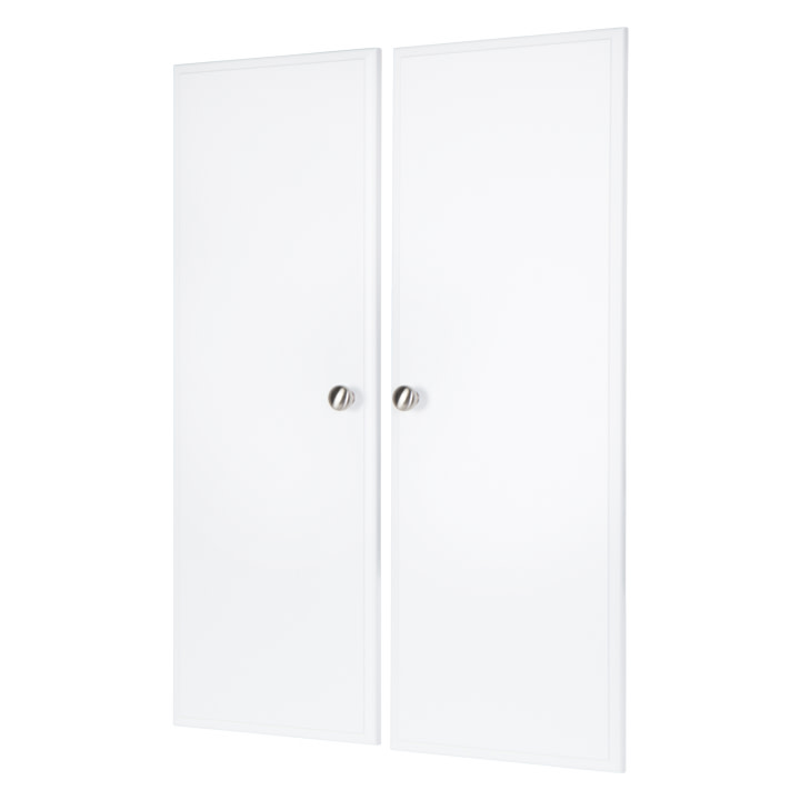 Easy Track RP1236 35 Inch Tall Deluxe Doors for Easy Track Closet System - Pair White Closet Organizers Accessories and Parts Closet System Components
