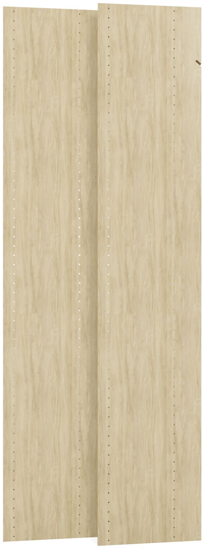 Easy Track RV72 72 Inch Vertical Panel for Easy Track Closet System - 2 Pack Honey Blonde Closet Organizers Accessories and Parts Closet System