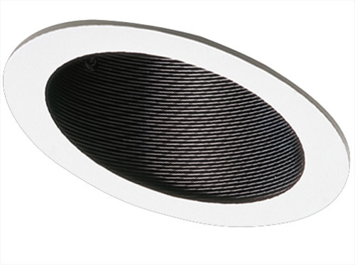 Photos - Chandelier / Lamp ELCO EL622K 6" Sloped Phenolic Baffle with Adjustable Socket Holder Bracket Black / White Recessed Lights Recessed Trims Baf 