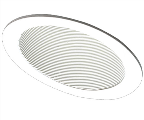 Photos - Chandelier / Lamp ELCO EL622K 6" Sloped Phenolic Baffle with Adjustable Socket Holder Bracket White Recessed Lights Recessed Trims Baffle Trim 