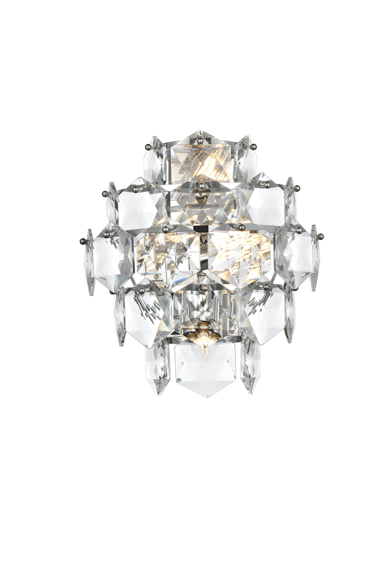 Photos - Chandelier / Lamp Elegant Lighting 1050W15 Adaline 4 Light 15" Tall Wall Sconce Satin Gold Indoor Lighting Wall Sconces 1050W15SG
