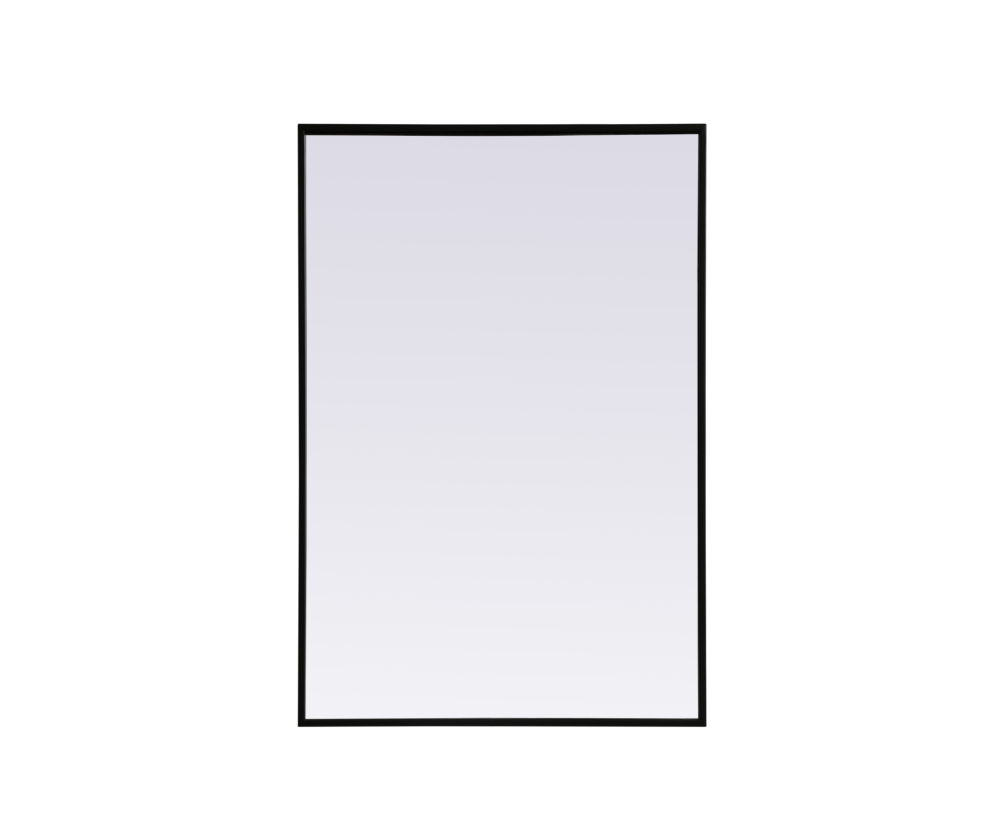 Elegant Lighting MR42436 Eternity 24" W x 36" H Modern Rectangular Framed Bathroom Wall Mirror Black Home Decor Mirrors Bathroom Mirror
