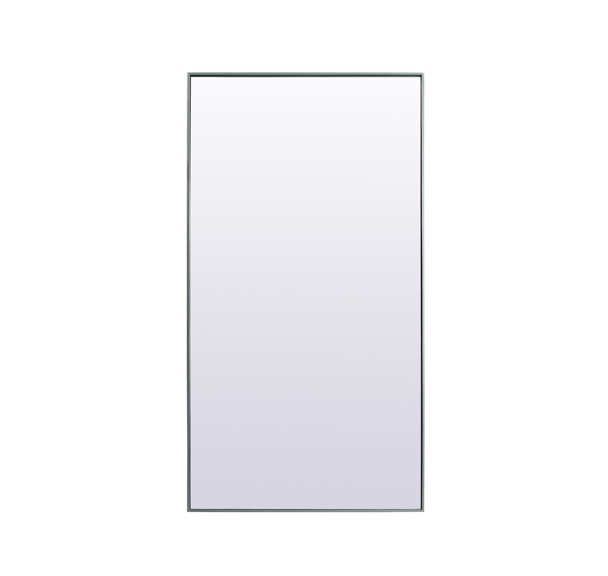 Photos - Wall Mirror Elegant Lighting MR4FL3672 Eternity 36" W x 72" H Rectangular Framed Full Length Mirror Silver Home Decor Mirrors Full Lengt 
