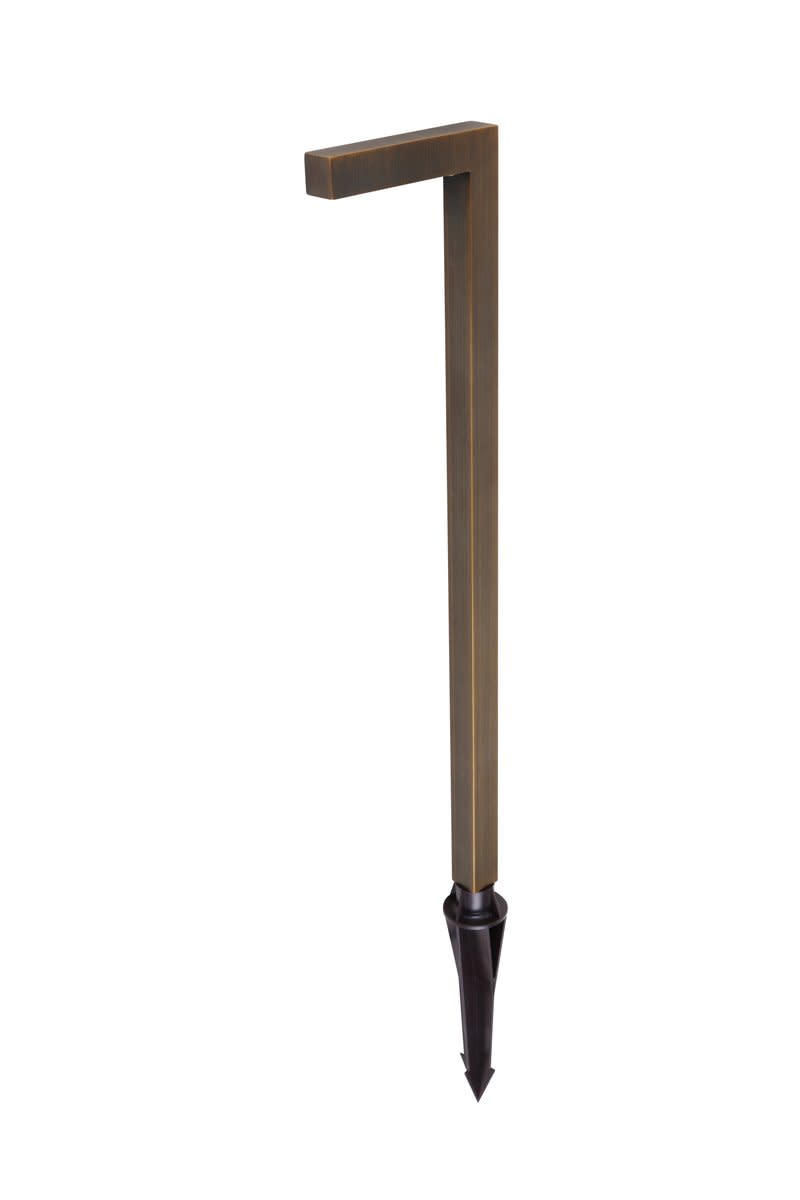 Photos - Floodlight / Street Light Elegant Lighting P807 Single Aera 12V Side Mount Path Light Antique Brass Outdoor Lighting Landscape Lighting Path Lights 