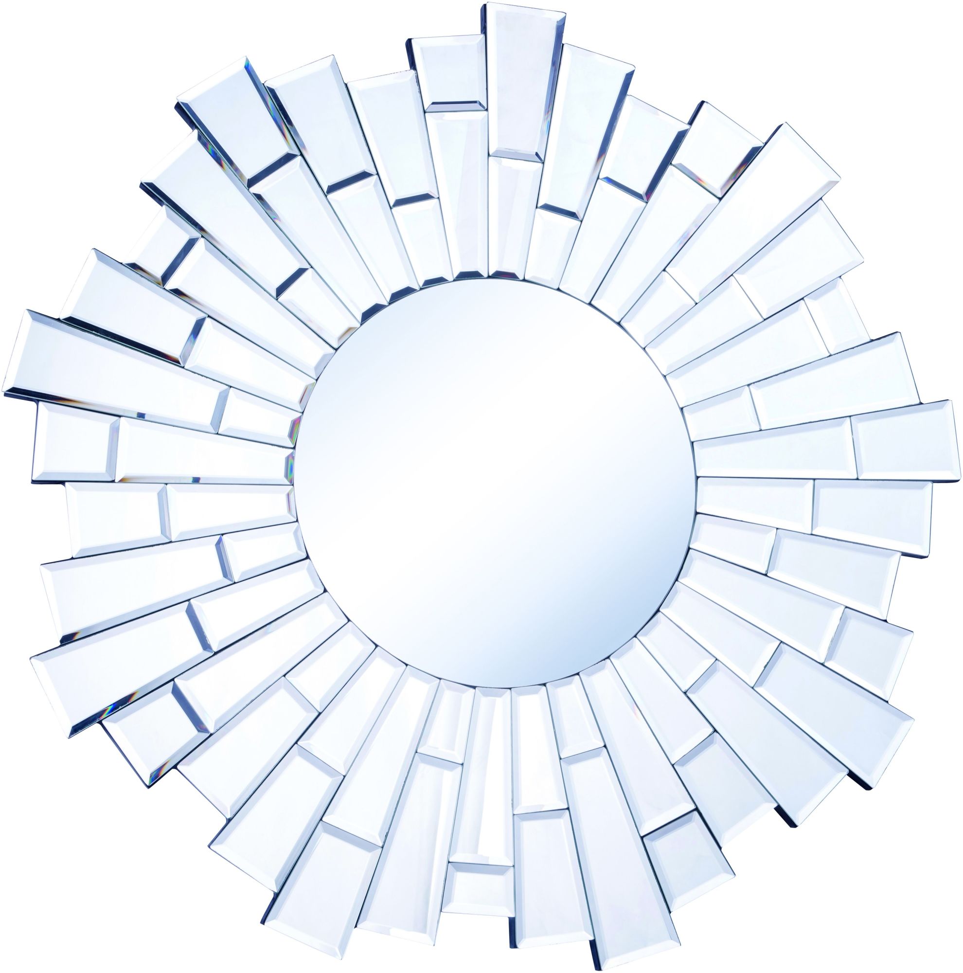 Photos - Wall Mirror Elegant Lighting MR-3030 Modern 23-1/2" Diameter Circular Framed Accent Mirror Clear Mirror Home Decor Mirrors Accent Mirror 