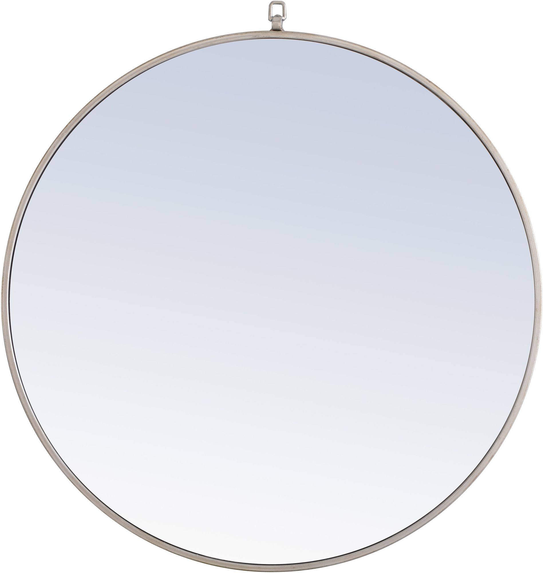 Photos - Wall Mirror Elegant Lighting MR405X-32 Eternity 32" Diameter Circular Metal Framed Accent  Silver Home Decor Mirrors Accent M 