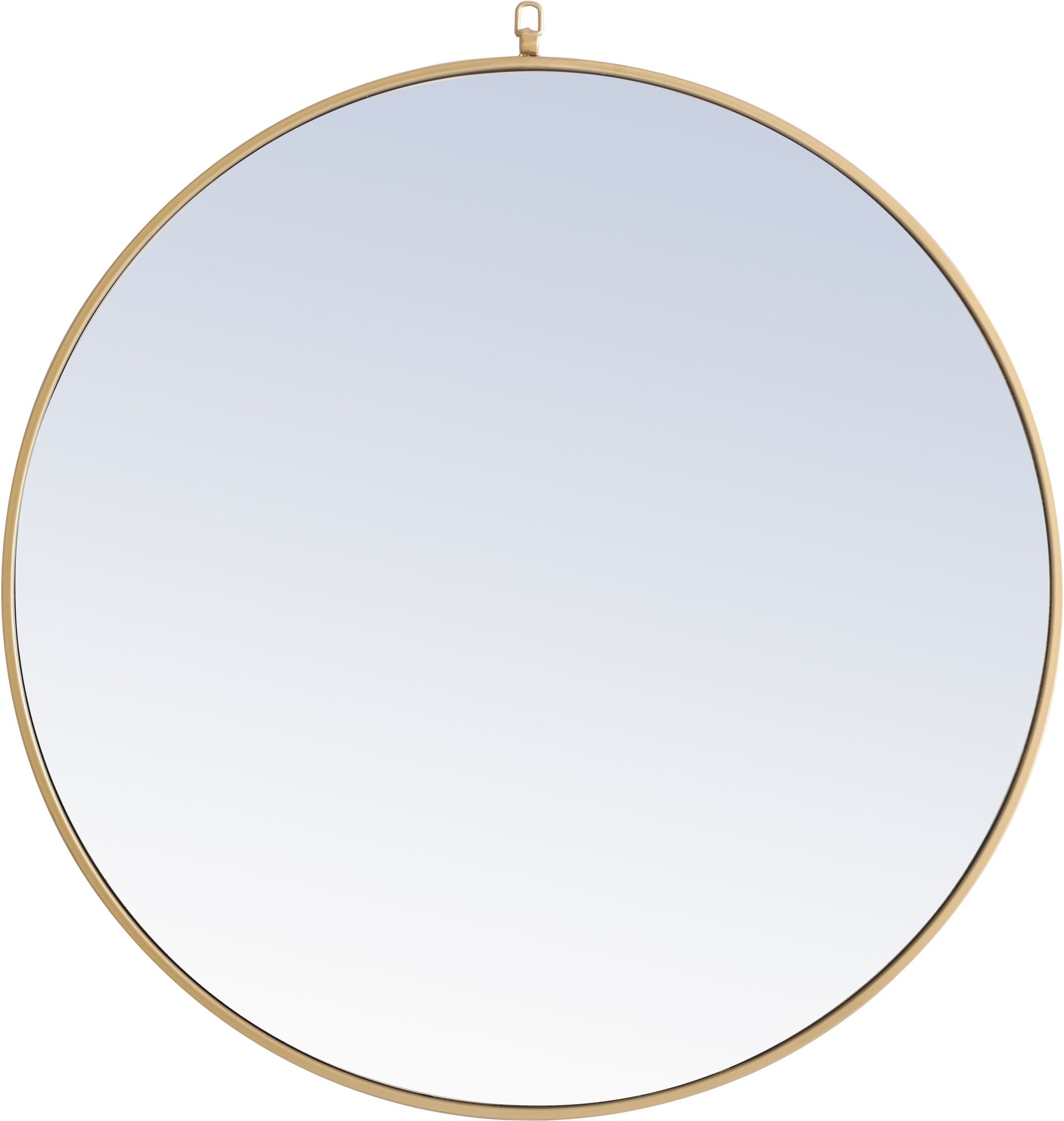 Photos - Wall Mirror Elegant Lighting MR406X-42 Eternity 42" Diameter Circular Metal Framed Accent  Brass Home Decor Mirrors Accent Mi 