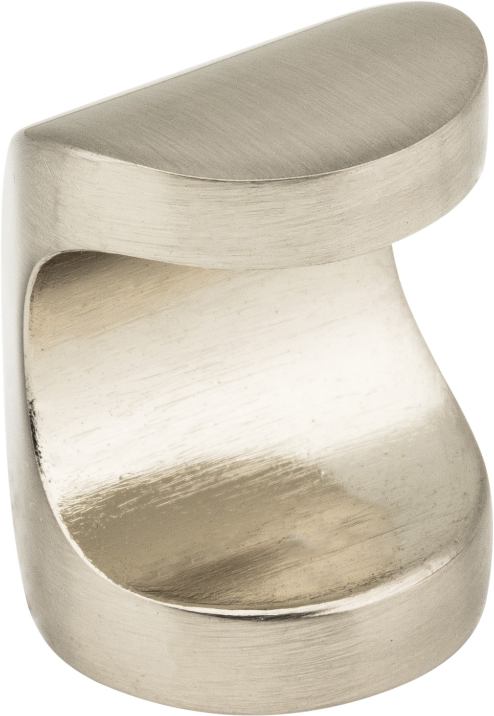 Photos - Furniture Hardware Elements 530142 Capri 13/16 Inch Cylindrical Euro Inspired Whistle Button Cabinet Finger Knob / Drawer Finger Knob Satin Nic 
