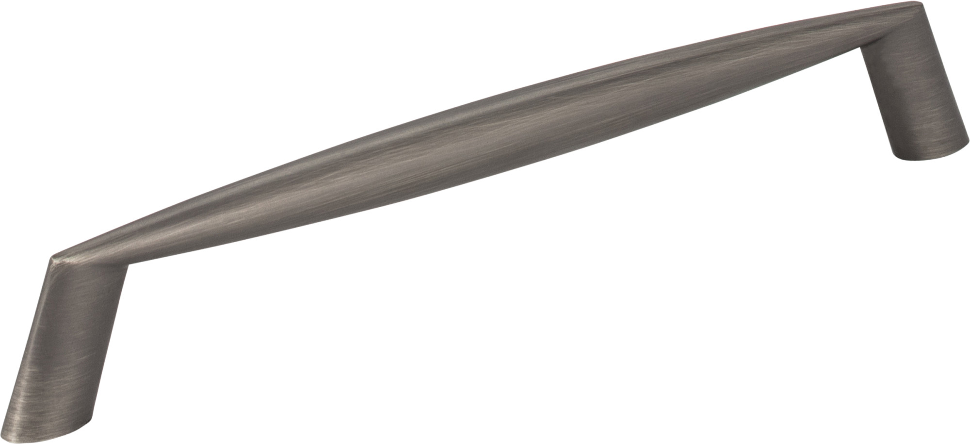 Photos - Furniture Hardware Elements 988-160 Zachary 6-5/16"  Center to Center Modern Angled Cabinet Handle / Drawer Pull Brushed Pewter Cabinet (160mm)