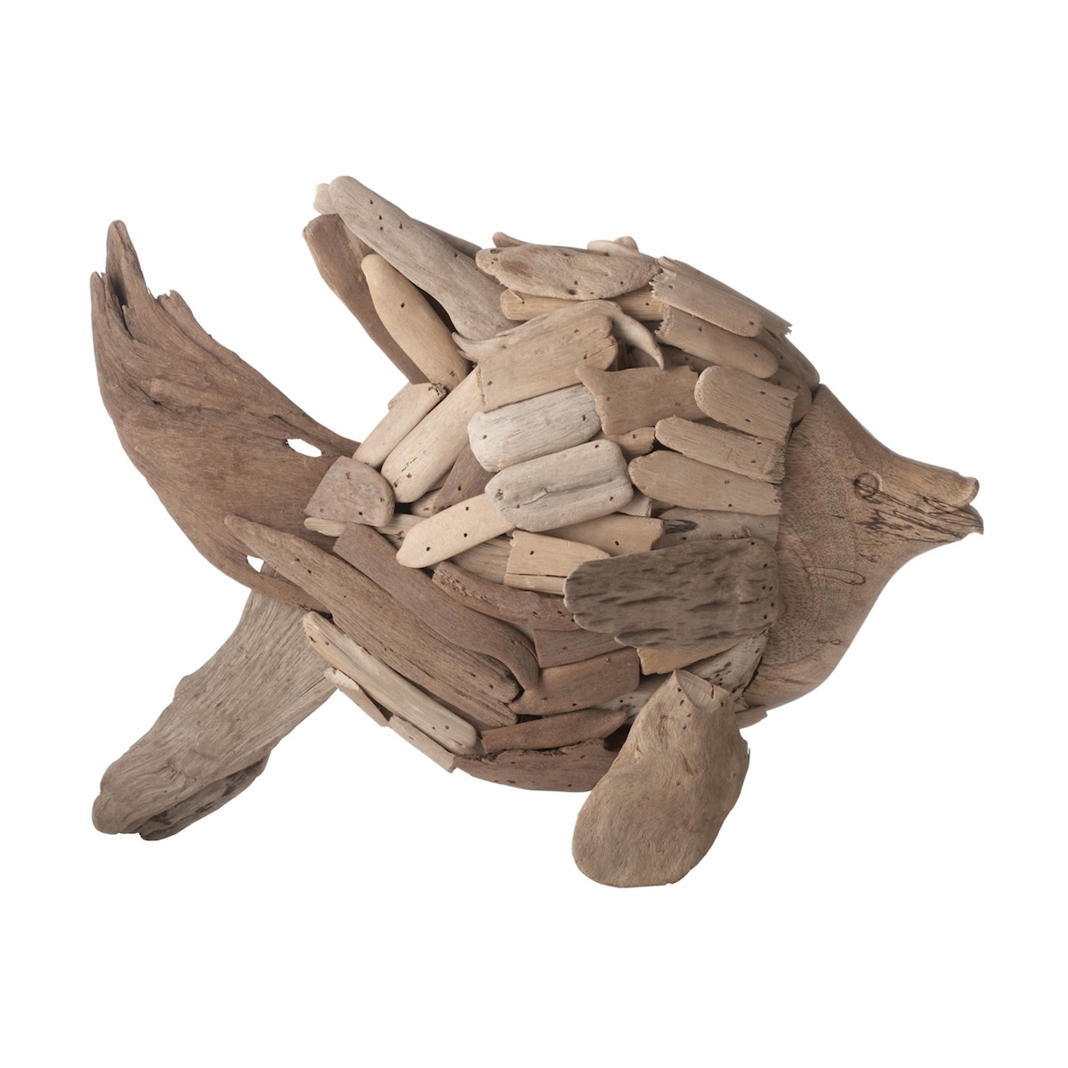 Photos - Other Decoration Angel Elk Home 356007 Natural Driftwood  Fish Brown Home Decor Containers Trays 