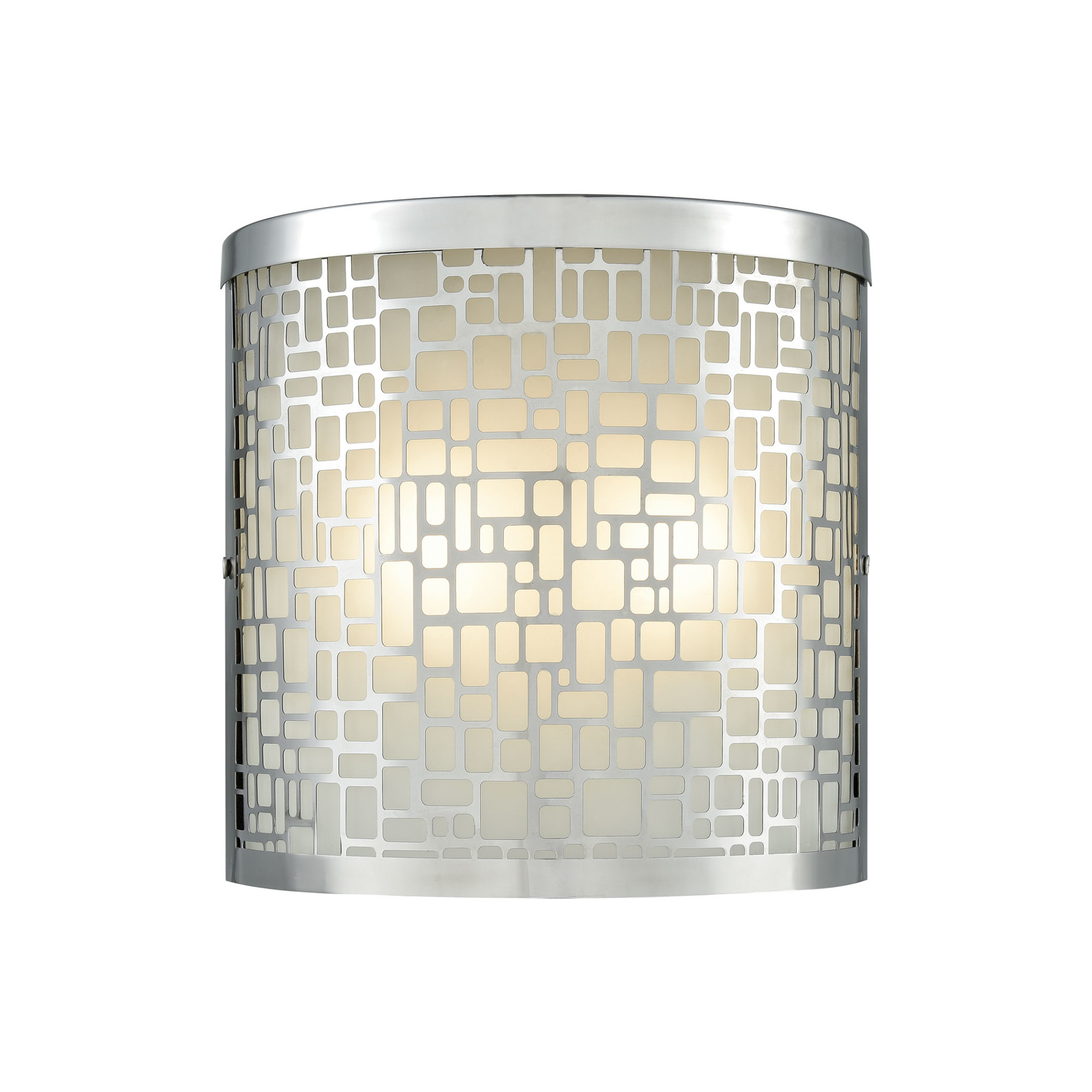 Photos - Floodlight / Street Light Elk Lighting 46291/2 Hooper 2 Light 8" Tall Outdoor Wall Sconce Polished Stainless Outdoor Lighting Wall Sconces
