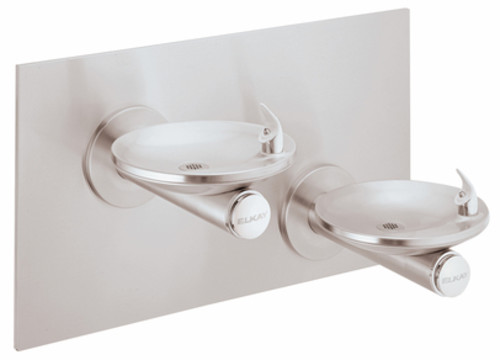 Photos - Bathroom Sink Elkay EDFPB117C ADA Wall Mount Bi-Level Swirlflo Fountain Stainless Steel Drinking Water Solutions Water Fountains Non Refri 