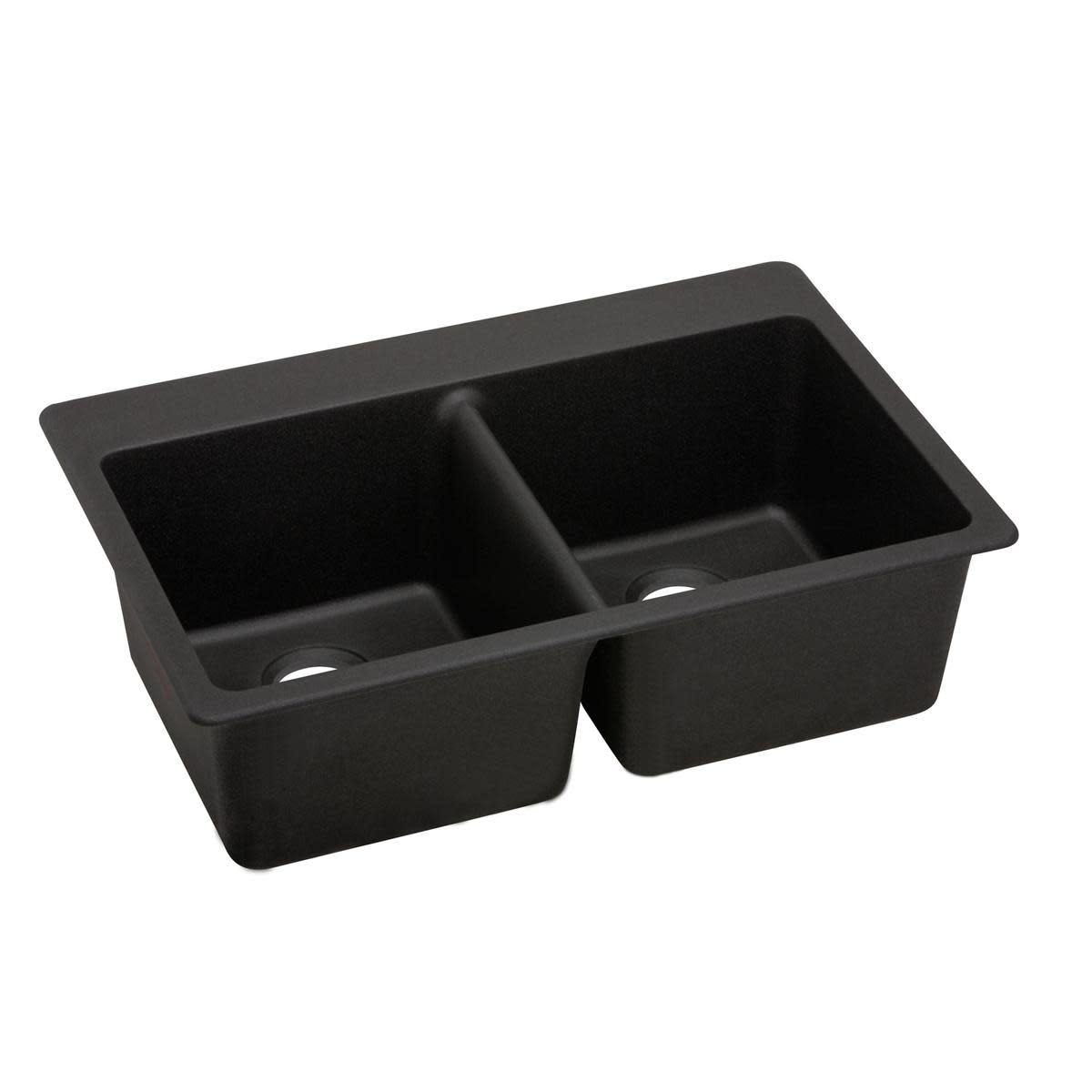 Photos - Kitchen Sink Elkay ELX3322 Quartz Luxe 33" Drop In Double Basin Quartz Composite Caviar Sinks s Composite ELX332