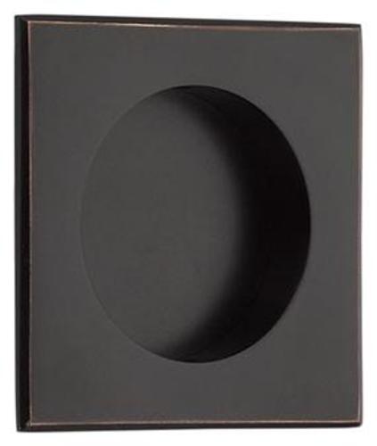 Photos - Other for Repair Emtek 2213 Square 2-1/2 Inch Square Flush Door Pull Oil Rubbed Bronze Hardware Accessories and Parts Pocket Door Hardware Co 