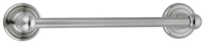 Emtek 26024 Traditional Brass 12 Inch Towel Bar Pewter Bathroom Hardware and Accessories Bathroom Hardware Towel Bars