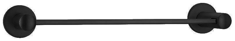 Emtek 28024 Modern Brass 12 Inch Towel Bar Flat Black Bathroom Hardware and Accessories Bathroom Hardware Towel Bars