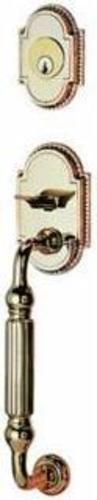 Emtek 4310 Knoxville Single Cylinder Keyed Entry Designer Brass Handleset Lifetime Polished Brass Door Hardware Handlesets Keyed Entry Handlesets