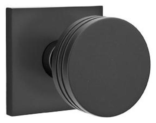 Emtek Bern Brass Modern Passage Knobset - Flat Black - 510BNUS19