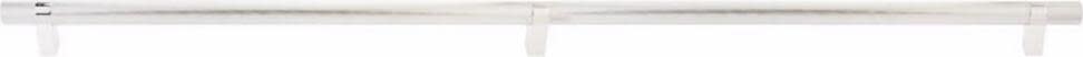 Emtek 84173.RCB.KN Knurled 36 Inch Center to Center Bar Appliance Pull with Rectangular Bar Stem from the SELECT Collection Polished Nickel / Polished