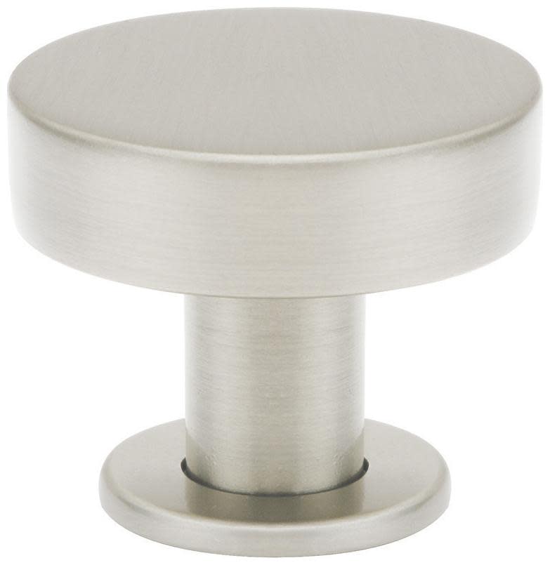 Photos - Furniture Hardware Emtek 86323 Cadet 1-3/4 Inch Mushroom Cabinet Knob from the Mid Century Modern Collection Satin Nickel Cabinet Hardware Knob 