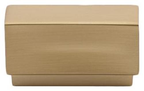 Photos - Furniture Hardware Emtek 86446 Cinder 1-5/8 Inch Rectangular Cabinet Knob from the Urban Modern Collection Satin Brass Cabinet Hardware Knobs R 