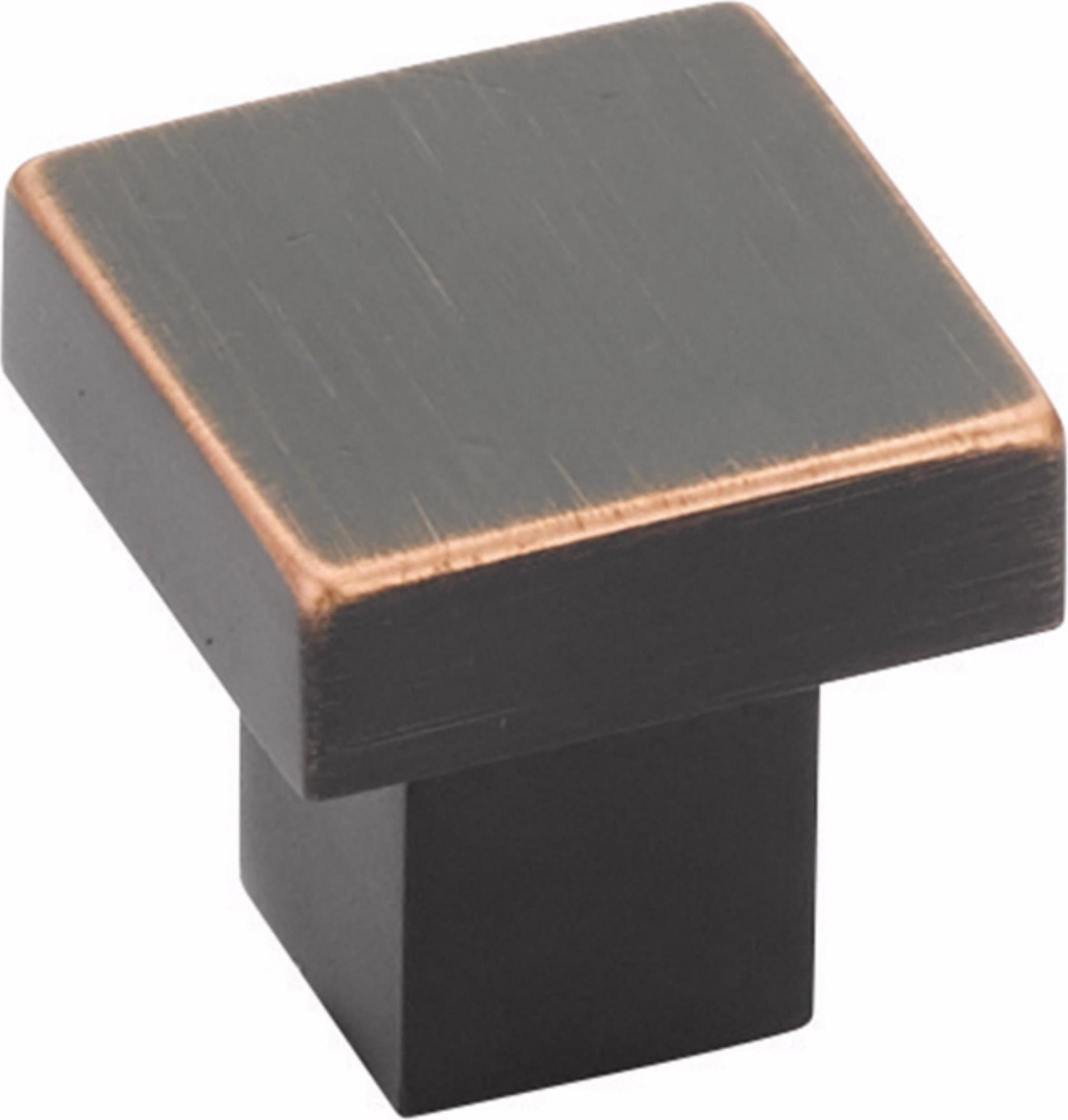 Photos - Furniture Hardware Emtek 86702 Hunter 1-1/4 Inch Square Cabinet Knob Oil Rubbed Bronze Cabinet Hardware Knobs Square 