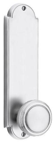 Emtek 8856 Delaware Series Dummy Entry Set with 9 Inch Tall Backplate From the American Classic Collection Polished Chrome Door Hardware Door Levers