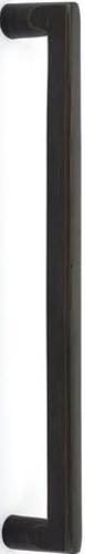 Emtek BTB86349 Rail 12 Inch Center to Center Appliance Pull Set from the Sandcast Bronze Collection - Back to Back Mounting Medium Bronze Cabinet
