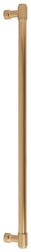 Emtek BTB86694 Jasper 18 Inch Center to Center Appliance Pull Set from the Industrial Modern Collection - Back to Back Mounting Satin Brass Cabinet