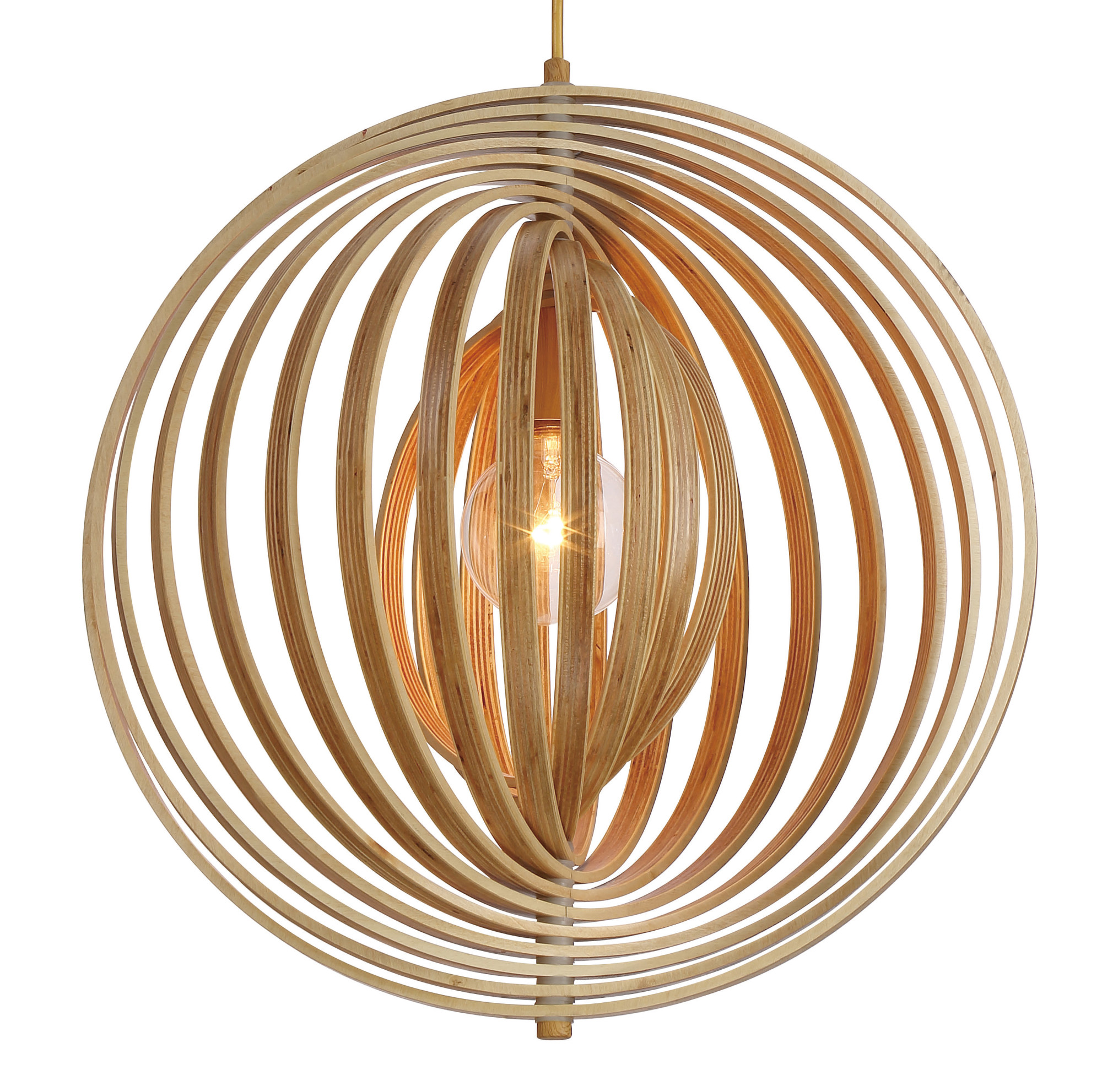 Photos - Chandelier / Lamp Abruzzo Eurofase Lighting 31873  19" Wide Pendant Wood Indoor Lighting Pendants 31873-017 