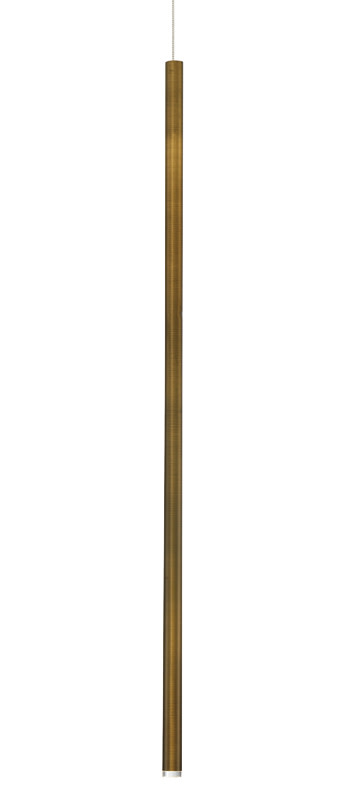 Photos - Chandelier / Lamp Wide Eurofase Lighting 34166 Navada 1"  LED Mini Pendant Antique Brass Gold Indoor Lighting Pendants 34166-024 