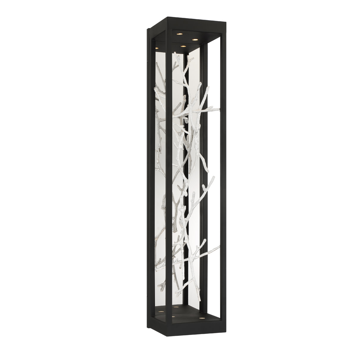 Photos - Chandelier / Lamp Eurofase Lighting 38639 Aerie 30" Tall LED Wall Sconce Black / Silver Indoor Lighting Wall Sconces 38639-029