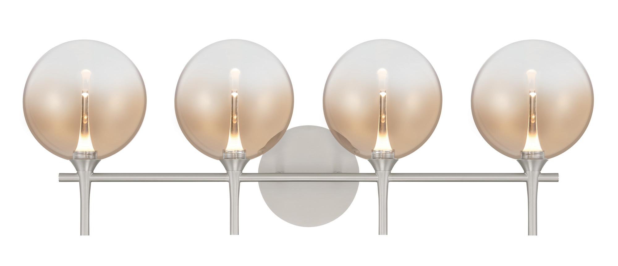 Photos - Chandelier / Lamp Wide Eurofase Lighting 48917 Iissa 4 Light 30"  Vanity Light Satin Nickel Indoor Lighting Bathroom Fixtures Vanity Light 4891 