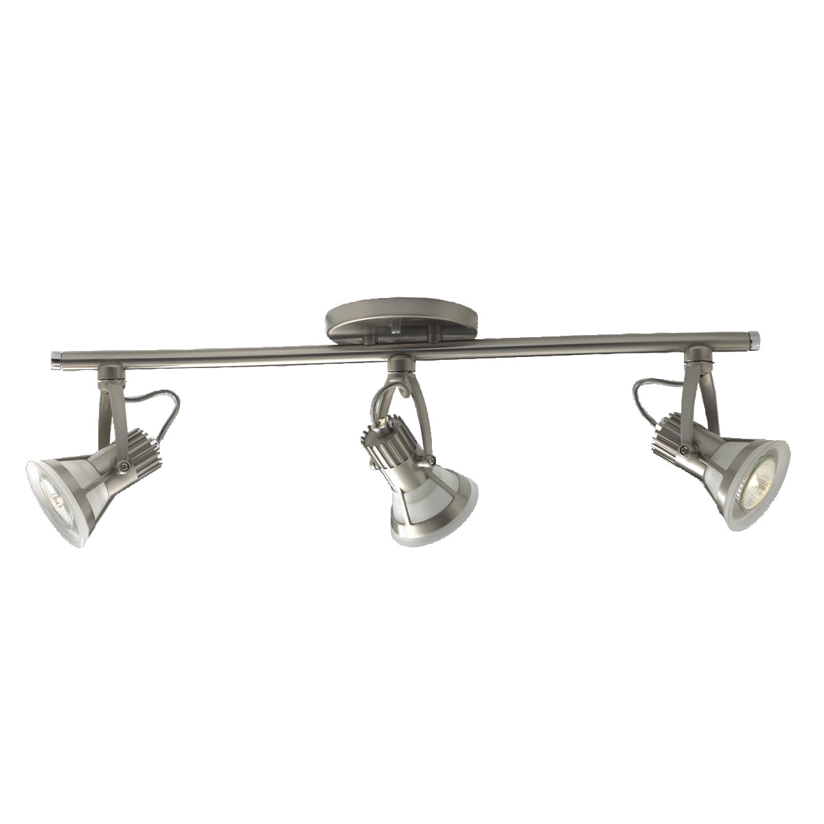 Photos - Chandelier / Lamp Vortex Eurofase Lighting TK-3VTX3-34  3 Light 23" Wide Fixed Rail Ceiling Fixture Satin Nickel Indoor Lighting Ceiling Fixtur 