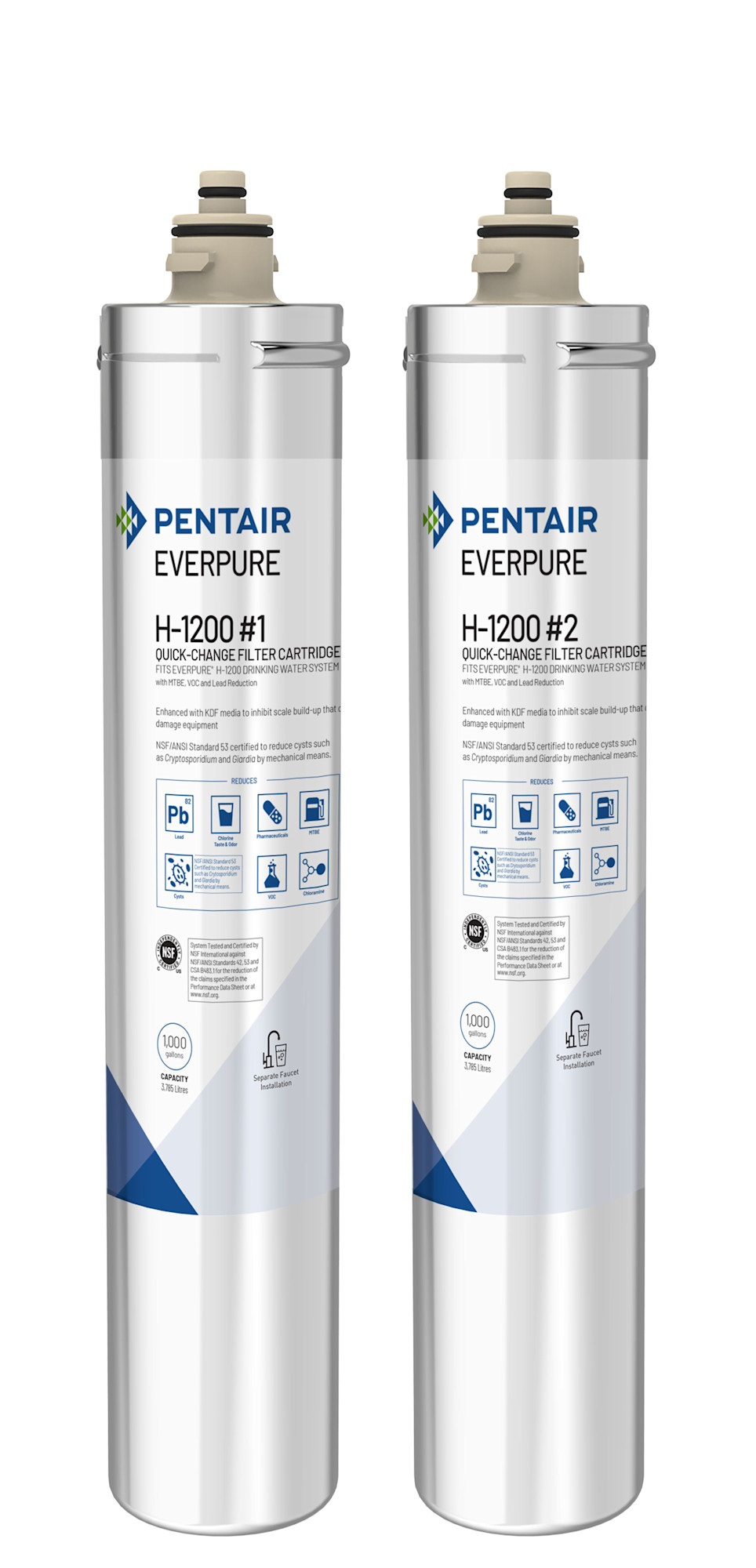 Photos - Water Filter Everpure EV928201 H-1200 Replacement Cartridge Set Water Filtration Accessories and Parts Under Sink System Accessories Wate 
