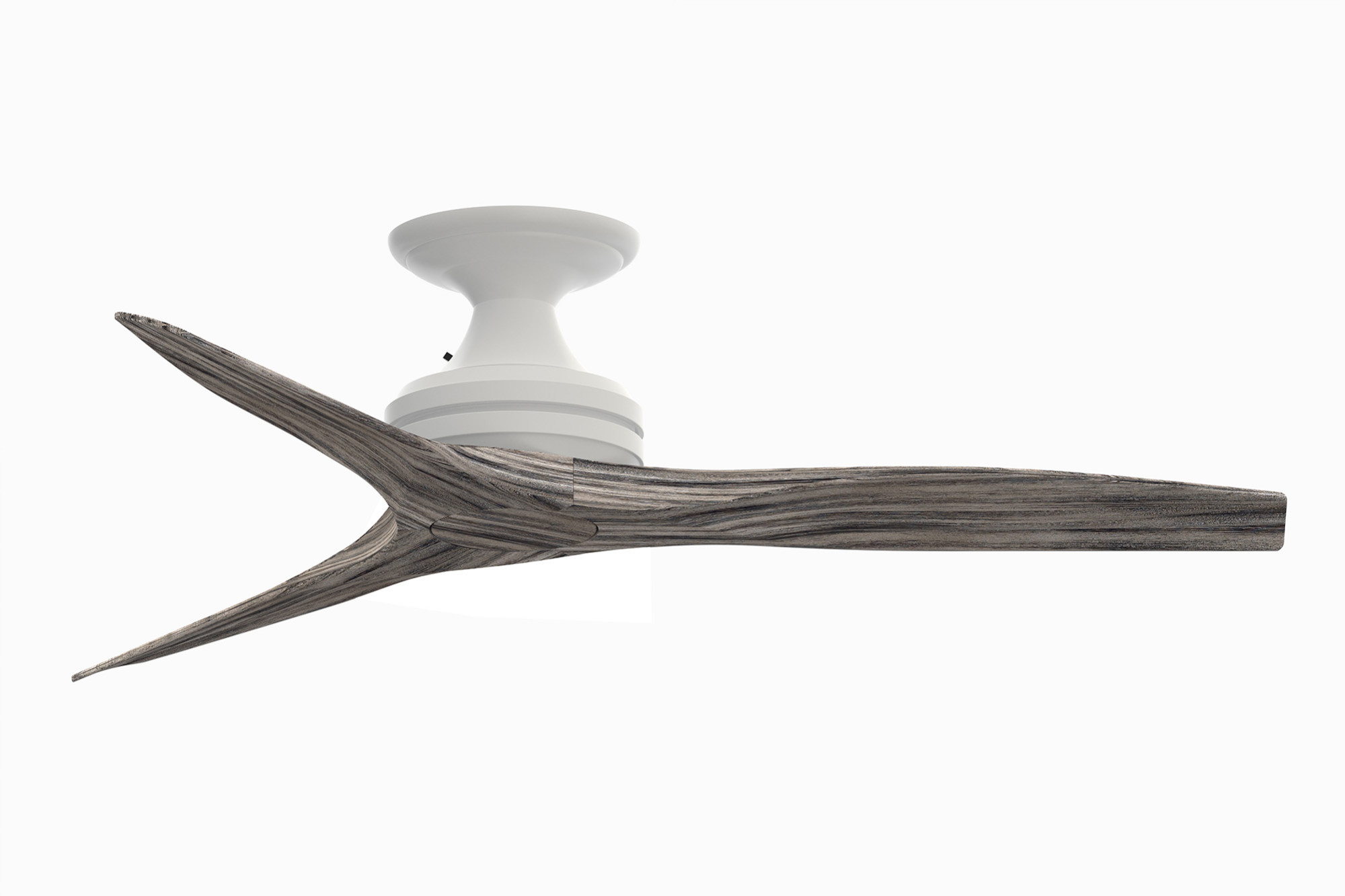 Fanimation Spitfire-KIT-48-F Spitfire 48" 3 Blade Hugger Indoor / Outdoor Ceiling Fan Matte White / Weathered Wood Fans Ceiling Fans Indoor Ceiling