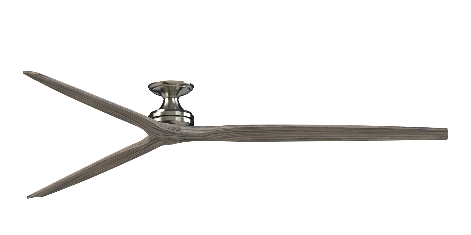 Fanimation Spitfire DC-KIT-96-F Spitfire DC 96" 3 Blade Indoor / Outdoor Smart Ceiling Fan Brushed Nickel / Weathered Wood Fans Ceiling Fans Indoor