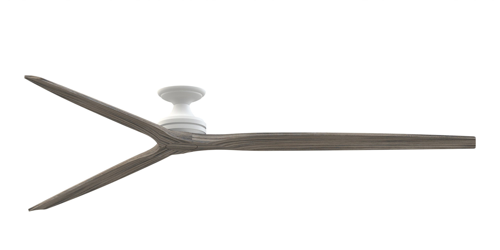 Fanimation Spitfire DC-KIT-96-F Spitfire DC 96" 3 Blade Indoor / Outdoor Smart Ceiling Fan Matte White / Weathered Wood Fans Ceiling Fans Indoor