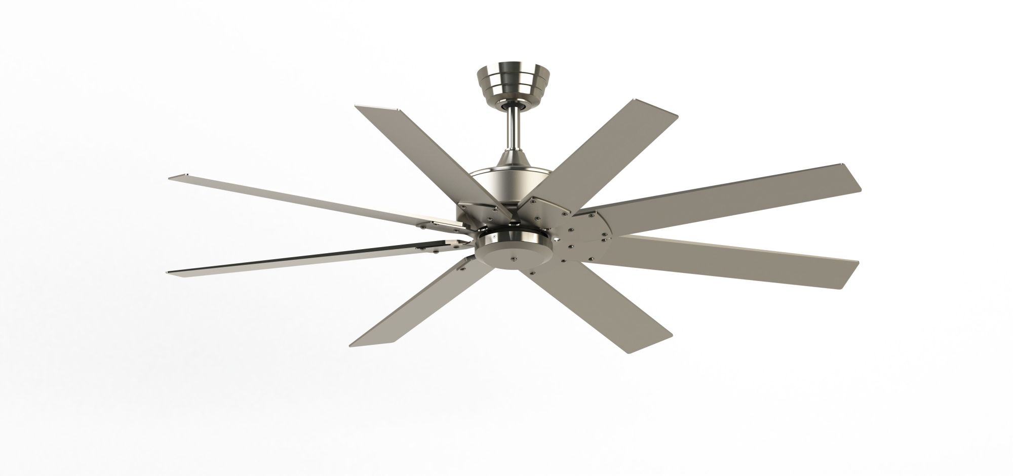 Photos - Fan Custom imation Levon -KIT-52 Levon  52" 8 Blade Indoor / Outdoor Smart Ceiling  with Remote Control Brushed Nicke 
