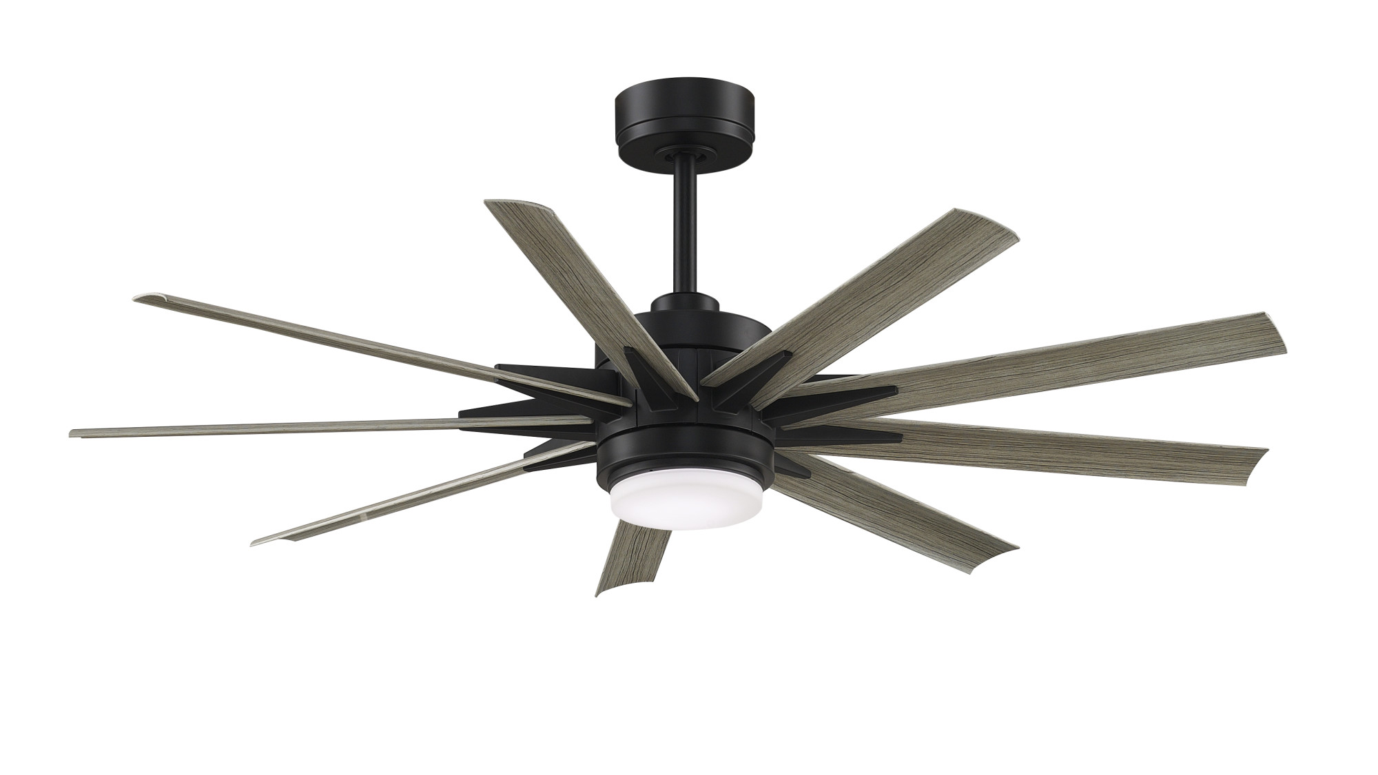 Photos - Fan Custom imation Odyn -KIT-56-LK Odyn  56" 9 Blade Indoor / Outdoor DC Motor Ceiling  - Remote Control and LED Ligh 