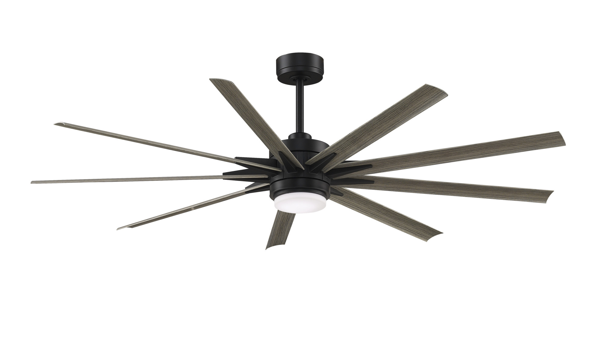 Photos - Fan Custom imation Odyn -KIT-72-LK Odyn  72" 9 Blade Indoor / Outdoor DC Motor Ceiling  - Remote Control and LED Ligh 