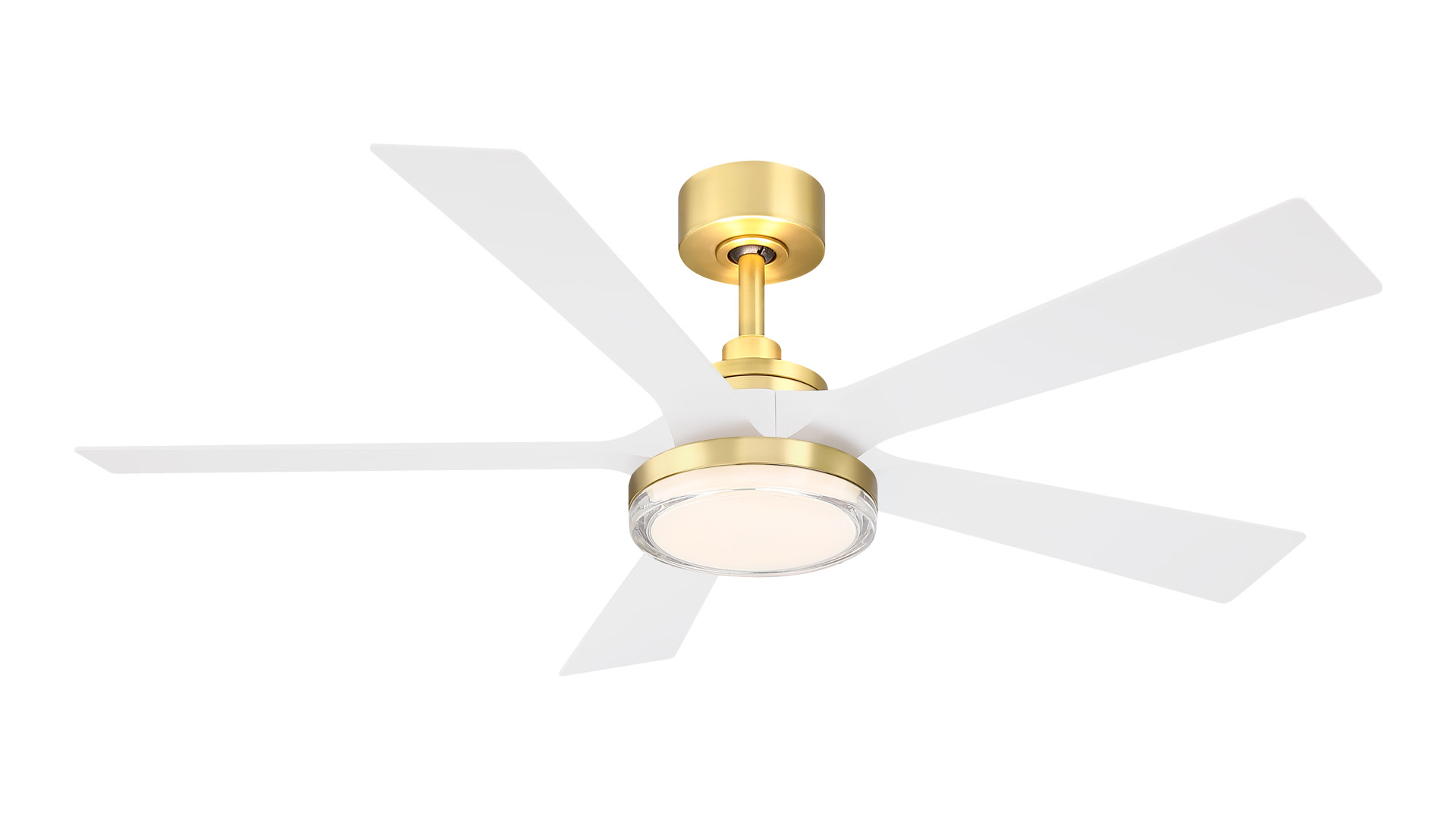 Photos - Fan Blade imation FPD8570 TorchAire 52" 5  Indoor / Outdoor Smart LED Ceiling  Brushed Satin Brass s Ceiling s Indoor 