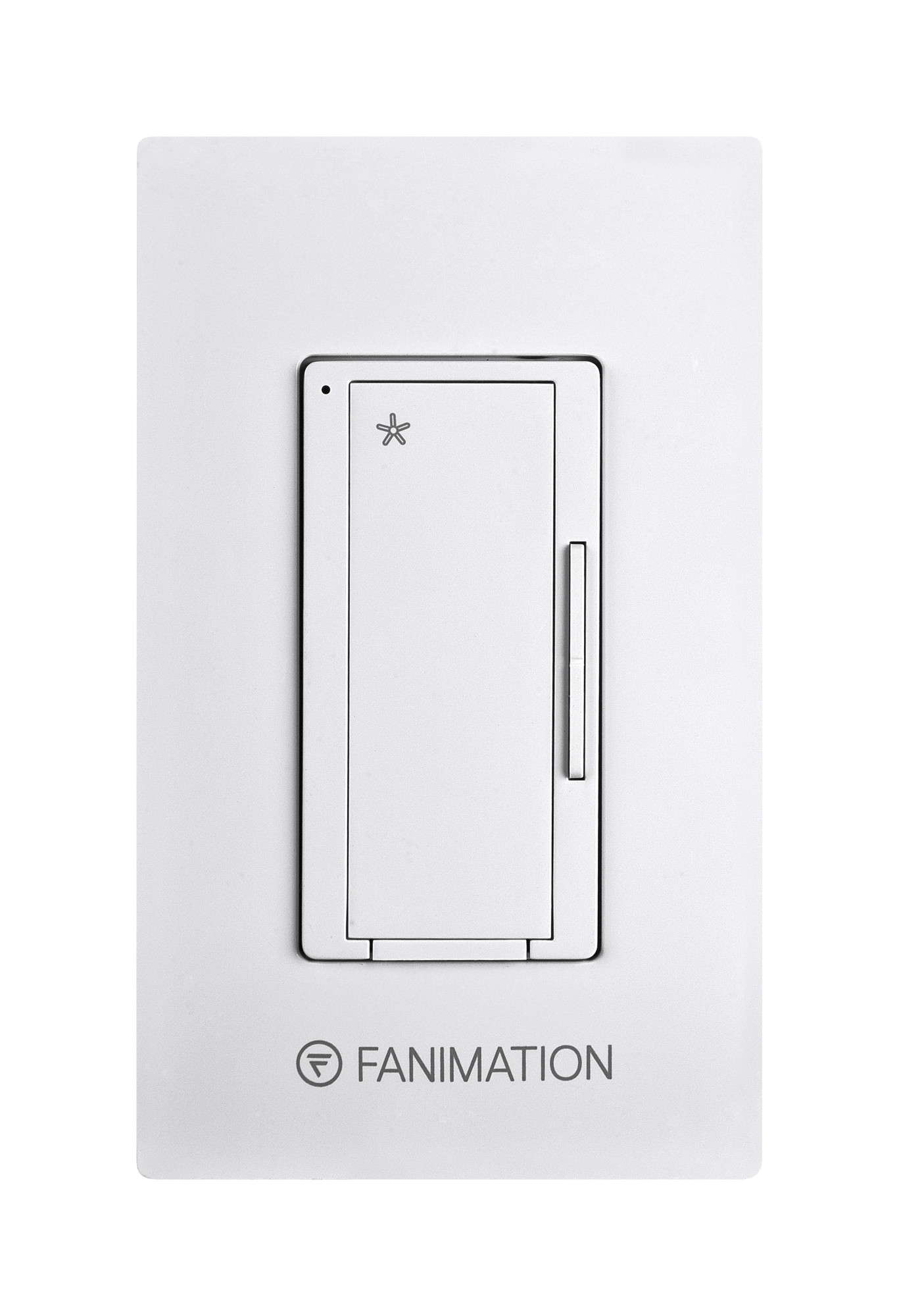 Fanimation WC1 3 Speed Fan Wall Control White Lighting Accessories and Parts Ceiling Fan Accessories Wall Controls